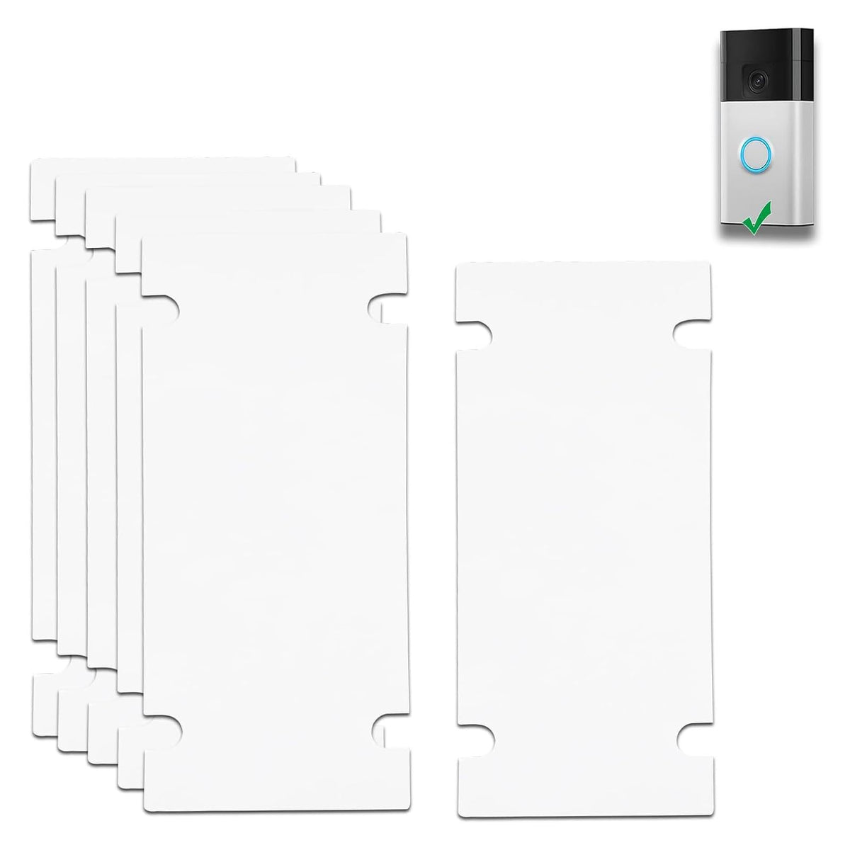 Double Sided Tape for Ring Video Doorbell Mounting - No Drill & Strong Adhesive 6-Pack