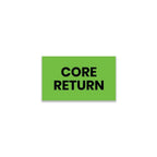 StickerJet Core Return – Warehouse Receiving Labels – 3"x5" Rectangle Labels – 500 Qty/Roll – Paper, Easy Peel and Stick, Strong Adhesive, No Residue, Made in USA