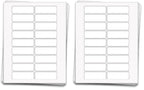 90 Premium Printable Essential Oil Sheet Labels for 5 ml Bottles and Vials, 3 x 1 inches, Weatherproof and Waterproof White Vinyl (Pack of 2) 90 Labels (Pack of 2) Waterproof White Vinyl (Inkjet only)