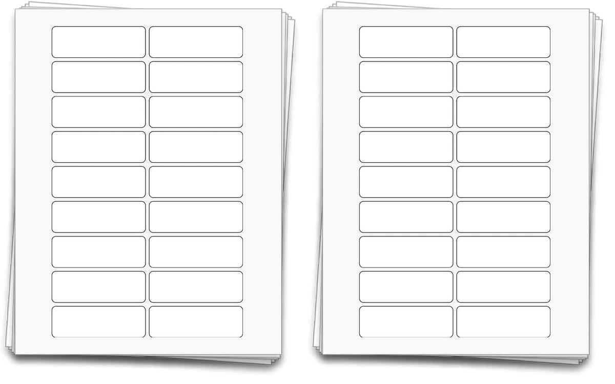90 Premium Printable Essential Oil Sheet Labels for 5 ml Bottles and Vials, 3 x 1 inches, Weatherproof and Waterproof White Vinyl (Pack of 2) 90 Labels (Pack of 2) Waterproof White Vinyl (Inkjet only)