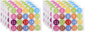 Baluue 5 Sheet Number Stickers, 1-20 Dot Consecutive Number Labels Self-Adhesive Stickers Vinyl Decals for Office, Classroom, Indoor, Boxes, Storage (Pack of 2) 29.5X21.5CM (Pack of 2)
