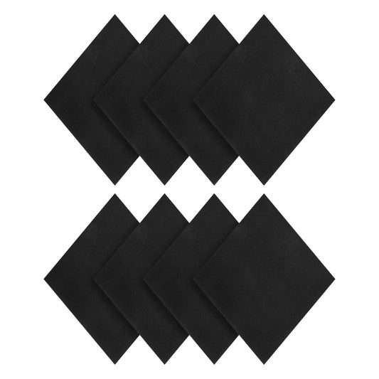 PATIKIL Adhesive Foam Padding, 8pcs 6"x6"x1/8" Closed Cell Foam Sheet Neoprene Rubber Self Stick Anti-Slip Pads for Furniture Cars Speakers Keyboards Door Frame Gaps, Black 6x6x1/8 inch 8