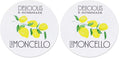 Limoncello Labels Delicious & Homemade - 2" Round - 12 / Package (Pack of 2) 2 inch (Pack of 2)