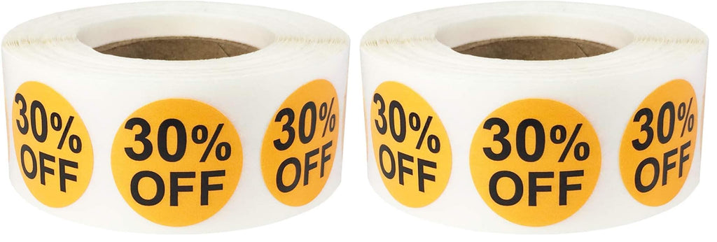 Color-coding stickers , 0.75-inch adhesive labels, 30% off, pack of 2 3/4-inch circle labels for retail use.