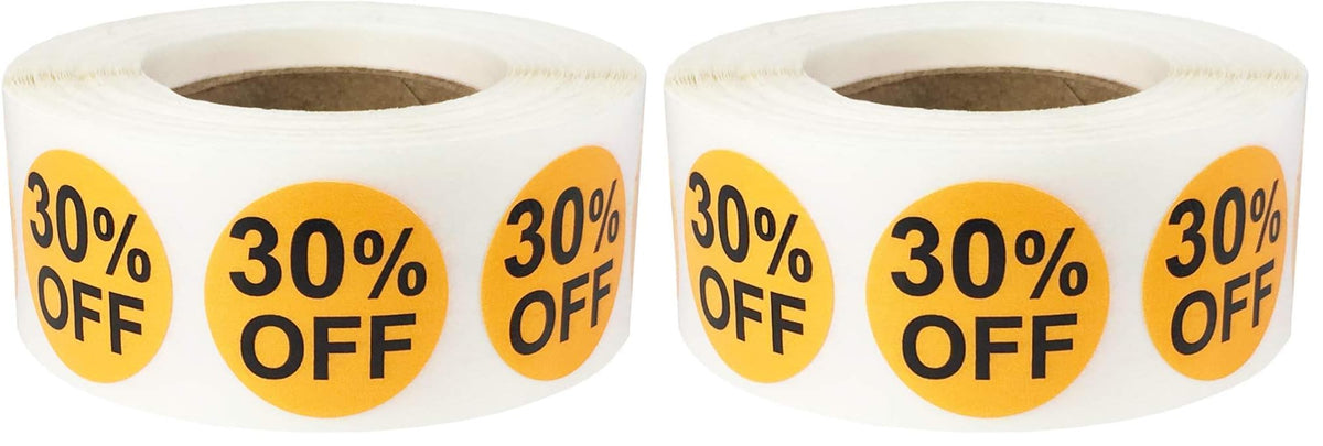 Color-coding stickers , 0.75-inch adhesive labels, 30% off, pack of 2 3/4-inch circle labels for retail use.