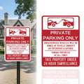 Zonon 1 Pack Private Parking Only Sign, 18" x 24"