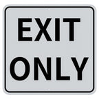 Colingmill Exit Only Metal Sign 18 x 18 Inch Heavy Duty Aluminum Traffic