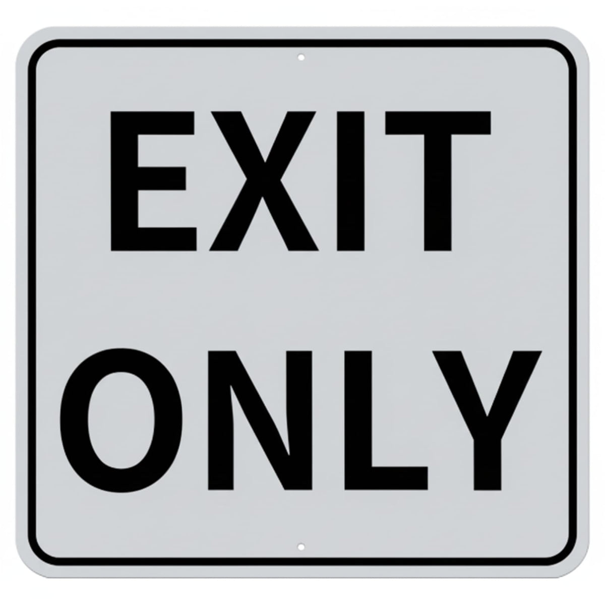 Colingmill Exit Only Metal Sign 18 x 18 Inch Heavy Duty Aluminum Traffic