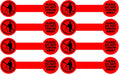 Top label Please Do Not Throw Away Stickers,Permanent Adhesive Sticker,300 Pcs Per Roll (Pack of 2)