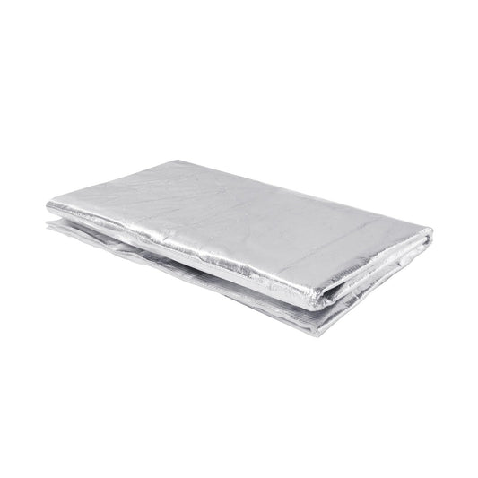 Heat Shield Aluminum Foil Faced Mat 2300℉ Ceramic Fiber Barrier Insulation Thermal Shield Material Sheet Protection from High Temperature (Self-Adhesive, 78mil-20" x 24") 78mil-20" x 24" Self-Adhesive
