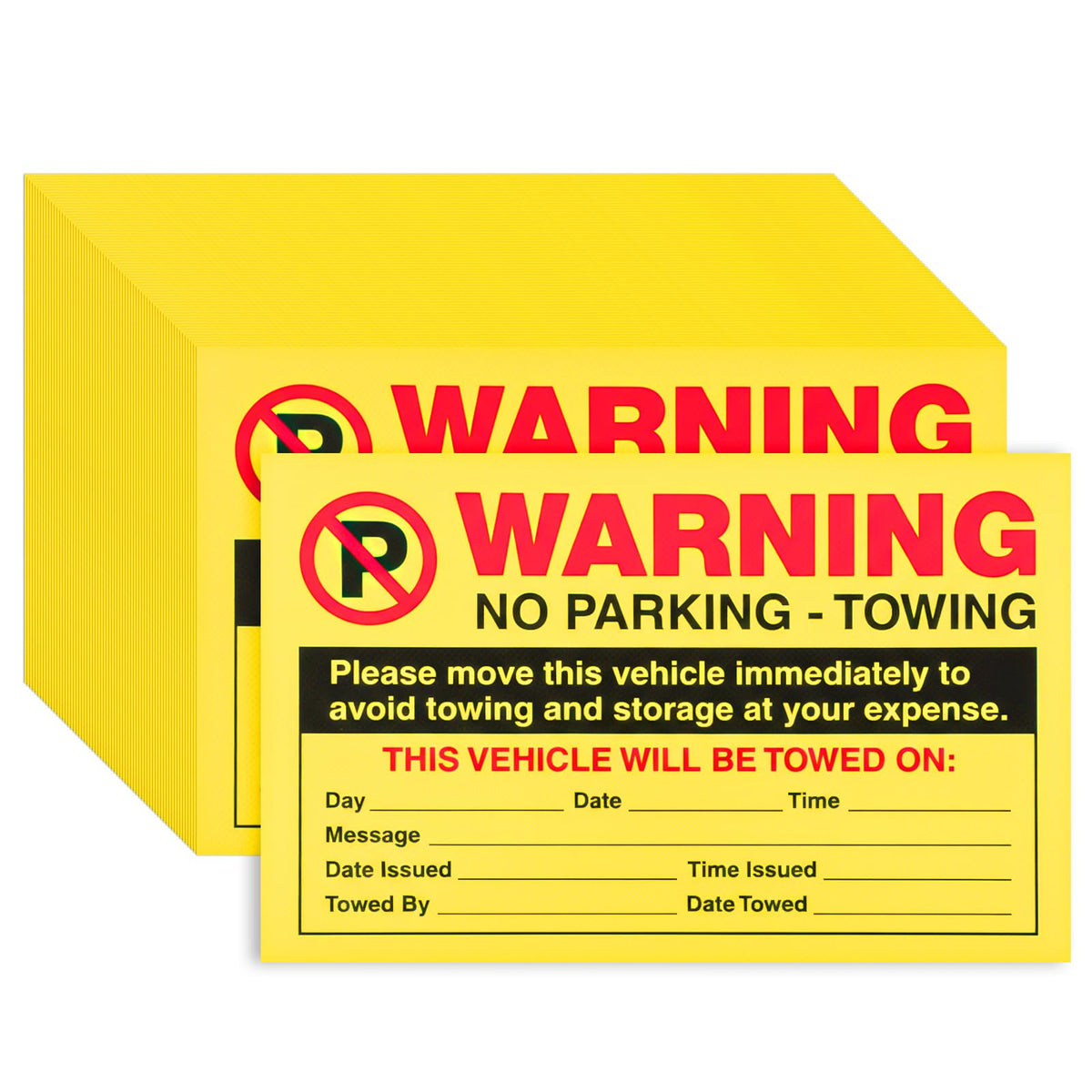 100 Pcs Parking Violation Stickers 5 x 8 Inches
