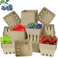 30 Pack Natural Pulp Fiber Berry Baskets, Vented Produce Containers Berry Baskets (30 Pack)