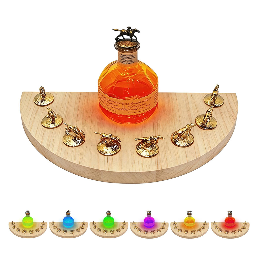 YeeBeny Cork Display For Blantons with LED Fit 8 Horse Corks Only Holder