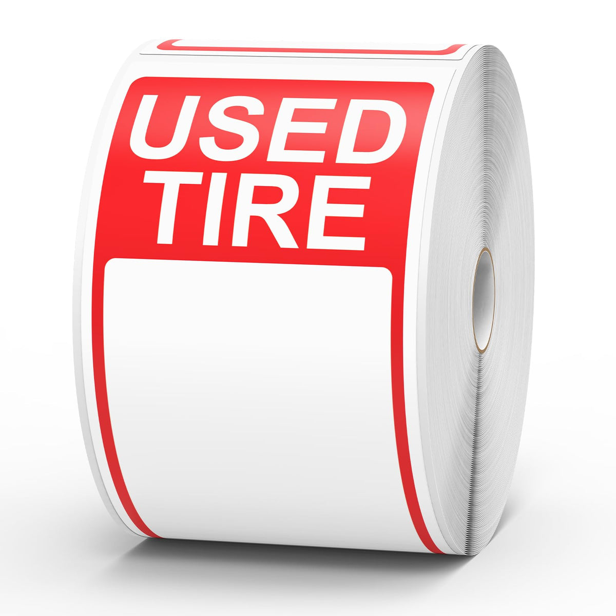 400 Pcs Used Tire Stickers 2.75" × 6" Writable Vinyl Tire Labels