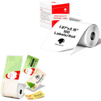 Phomemo White Thermal Labels with 3 Patterns(Santa/Tree/Reindeer) Labels