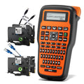 E1000 Heat Shrink Label Maker, Wire Label Maker Waterproof-Labels Orange