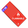 15 x Flammable Stickers and Decals | Flammable Sign | Placard Sticker | Inhalation Hazard Placard | Self-adhesive, UV-resistant, Water-proof Hazard Stickers