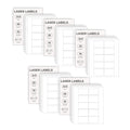 White ChromaLabel 2x3 inch printable laser and inkjet labels on sheets, compatible with various printers, pack of 25 sheets.