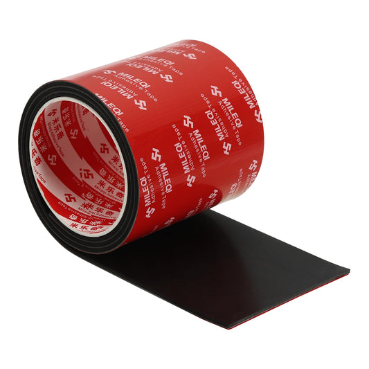 PATIKIL Neoprene Rubber Strips 4" Wide x 1/8" Thick x 3.3FT Long, Self Adhesive Solid Rubber Sheet for Shock Absorption Gasket DIY Crafts Sealing Weather Striping, Black 4" x 1/8" x 3.3FT