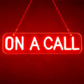 On A Call Neon Sign On a Call Sign for Desk Do Not Disturb Neon Light Sign on call-RED