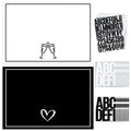Briwooody 2 Pack 24x16 Inch Bottle Service Sign with Letter Stickers Props