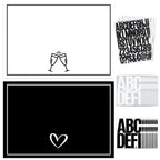 Briwooody 2 Pack 24x16 Inch Bottle Service Sign with Letter Stickers Props