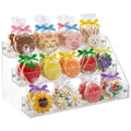 3 Tier Clear Acrylic Cookie Display Stand Tiered Dessert Stand for Cupcakes, Cookies & Pastries Portable Bakery Display for Farm Stands,Bakers, Vendors, Craft Fairs & Market Booths 3-Tier x 1