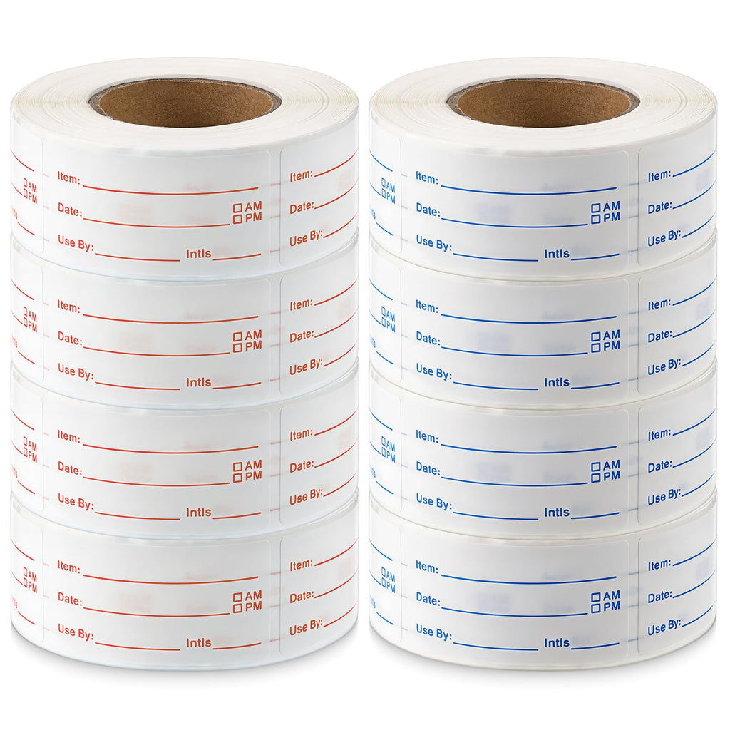 8 Rolls 4000 Pcs Removable Freezer Labels for Food Containers