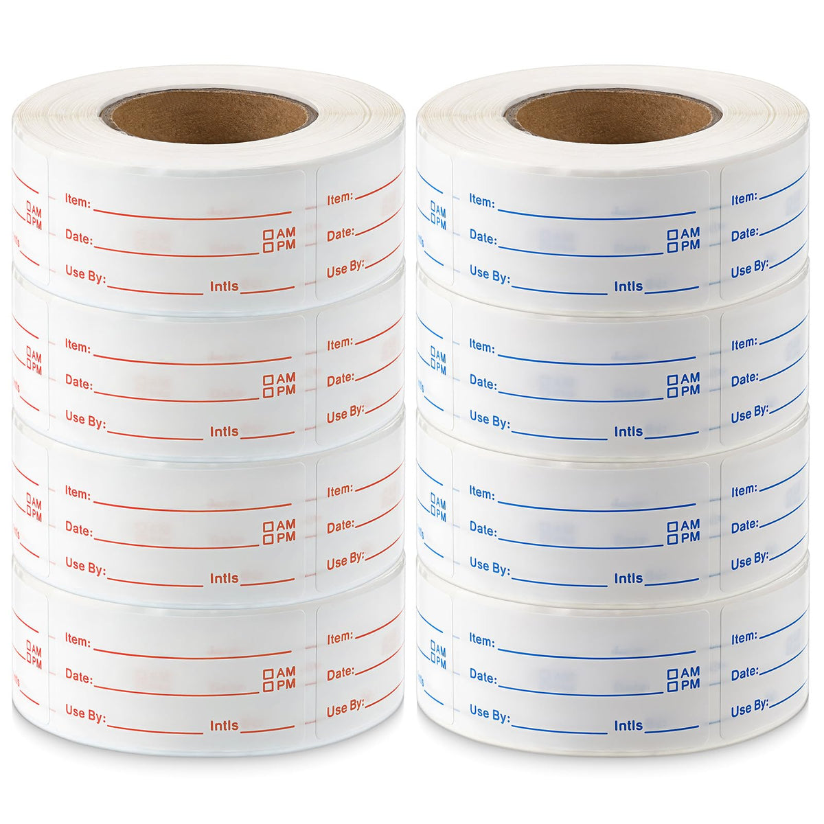 8 Rolls 4000 Pcs Removable Freezer Labels for Food Containers