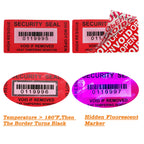 200pcs Tamper Proof Stickers Seals Labels (Matte Red, 1" X 2") Matte Red 2 1" X 2" 200