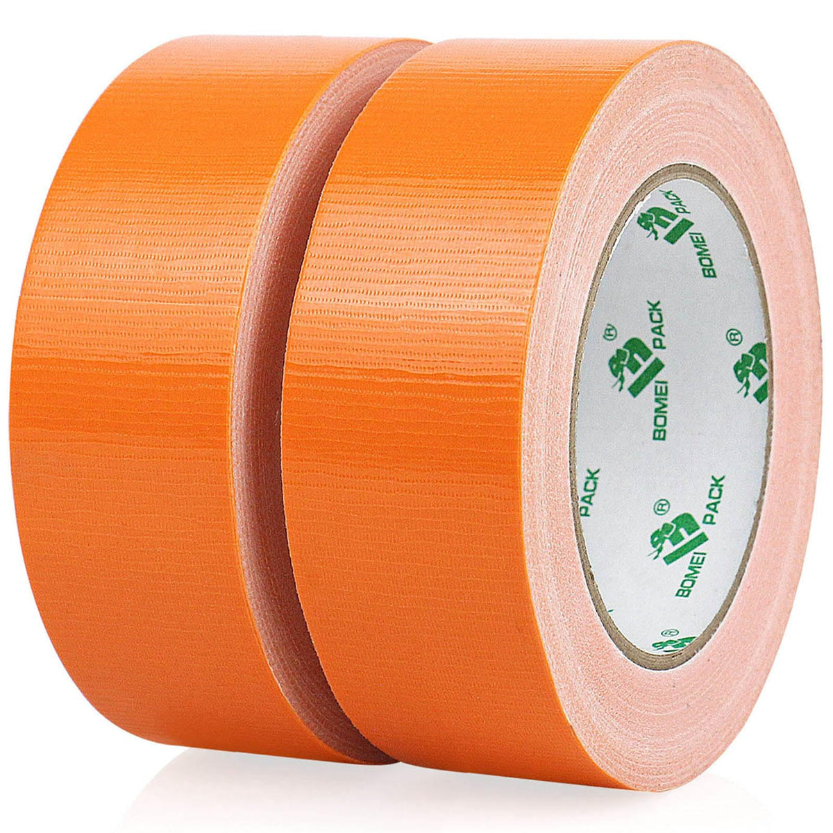 BOMEI PACK Orange Duct Tape, Industrial Grade 2Pack 1.5 inches (36mm) x 30 Yards, 9 Mil Heavy-Duty, Waterproof, UV Resistant for Crafts & Home Improvement