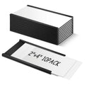 TOTiyea C Channel Magnetic Label Holders 2" x 4" 10 Pack with Paper Inserts