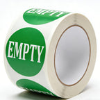 Empty Stickers 2" Round 500-Pack, Inventory Control Labels for Boxes & Pallets.