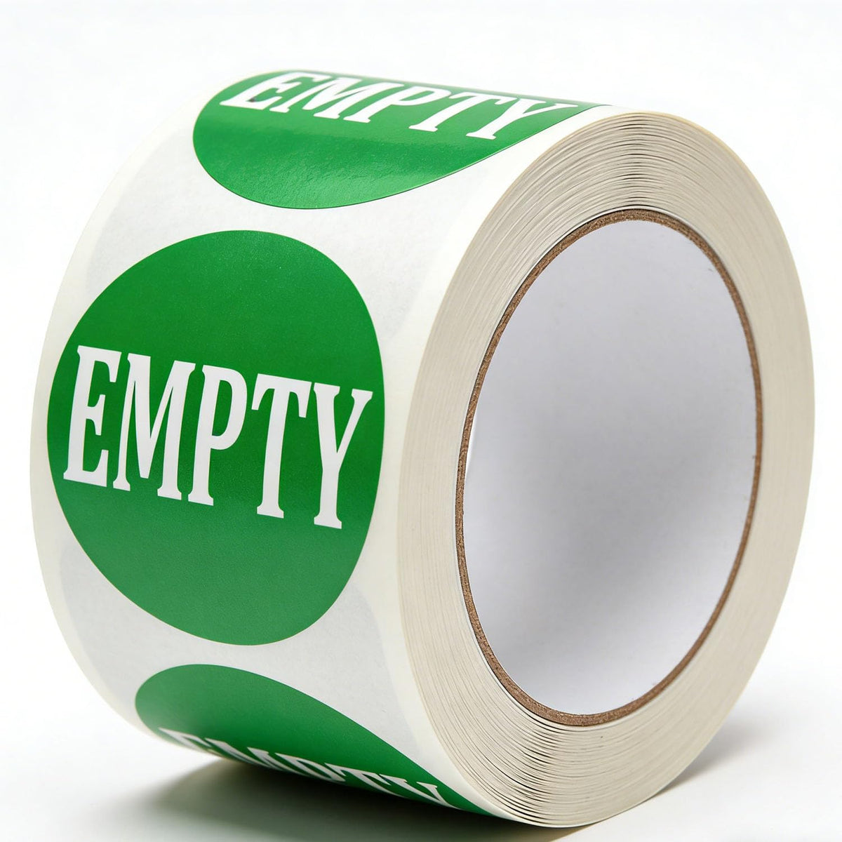 Empty Stickers 2" Round 500-Pack, Inventory Control Labels for Boxes & Pallets.