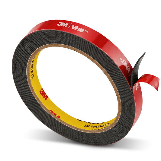 Double Sided Tape 0.39" x 15.4Ft Heavy Duty Mounting Tape Made of 3M Strong Adhesive Waterproof Foam Tape for Automotive Interior Exterior Use and Home Office Deco Use 1
