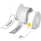 NIIMBOT 3 Roll Set Labels for D110/D11/D101 Label Maker, (0.59" X 1.97" White/ 0.55" X 1.58" Clear/ 0.47" X 1.57" Zoo), Waterproof Thermal Label Tape for Home Office School Organization Mix A