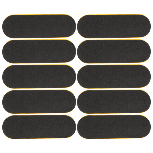 SUPVOX 10Pcs Fingerboard Grip Tape Foam Pads Adhesive Non Slip Finger Skateboard Tape for Mini Skateboard Tricks and Practice 3.85X1.29In