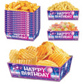 24 Pcs Disposable Paper Snack Trays for Kpop Theme Party Decor