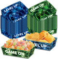 24 Pcs Paper Food Trays for Video Game Theme Party Decorations