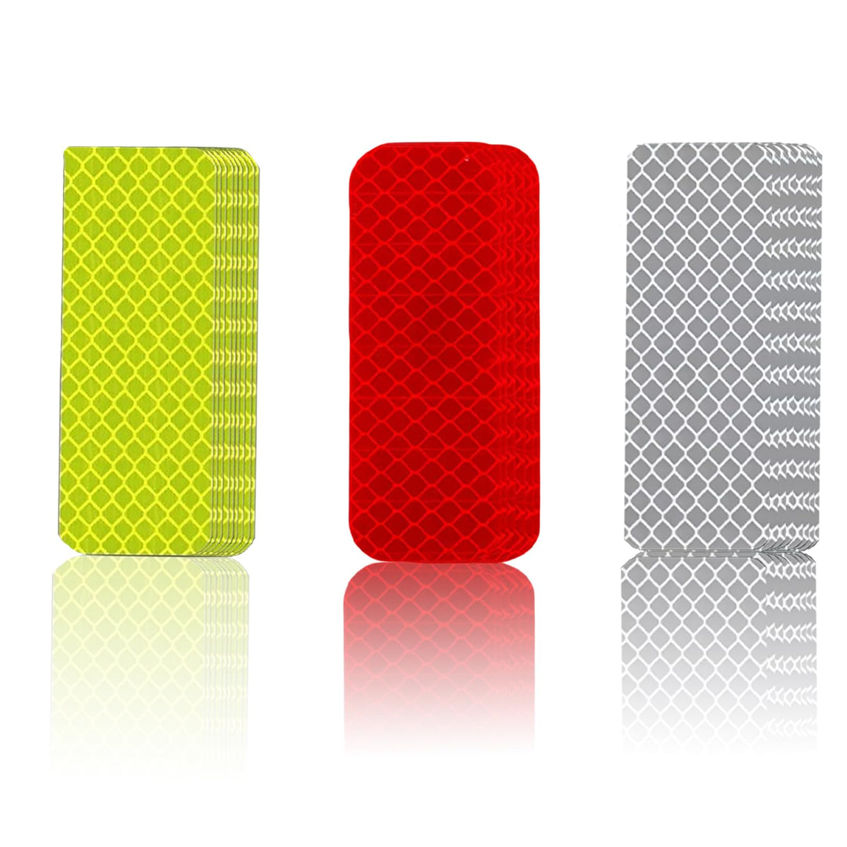Reflective Stickers - 90 PCS High Visibility Reflective Tape Waterproof Strips Bulk Safety Warning Tape for Car Motorcycle Bike Trailer Helmet Mailboxes & More, 1.18 x 3.15 Inch