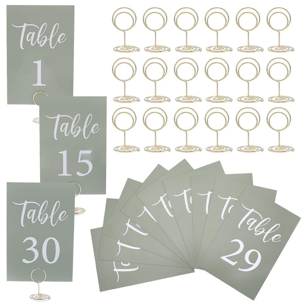 31Pcs Table Number Holders Wedding Table Numbers