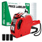 NATURALABEL 1-Line 8-Digit Price Gun Kit (Model NT5500, Red)