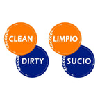 2 Pack Clean Dirty Dishwasher Magnet, Dishwasher Clean Dirty Sign