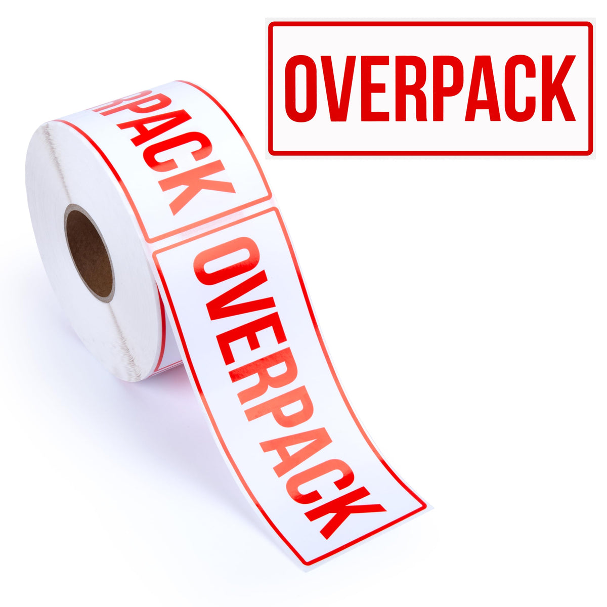 500pcs Overpack Stickers for Shipping Receiving