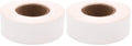 ChromaLabel 0.75 inch white color-coding label tape roll, clean remove color code, 500 inches, pack of 2, for labeling tasks