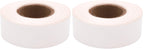 ChromaLabel 0.75 inch white color-coding label tape roll, clean remove color code, 500 inches, pack of 2, for labeling tasks
