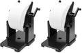 MUNBYN External Rolls Label Holder, 2 in 1 Fan-Fold Stack Paper Holder for Desktop Thermal Label Printer (Pack of 2) Large (Pack of 2)
