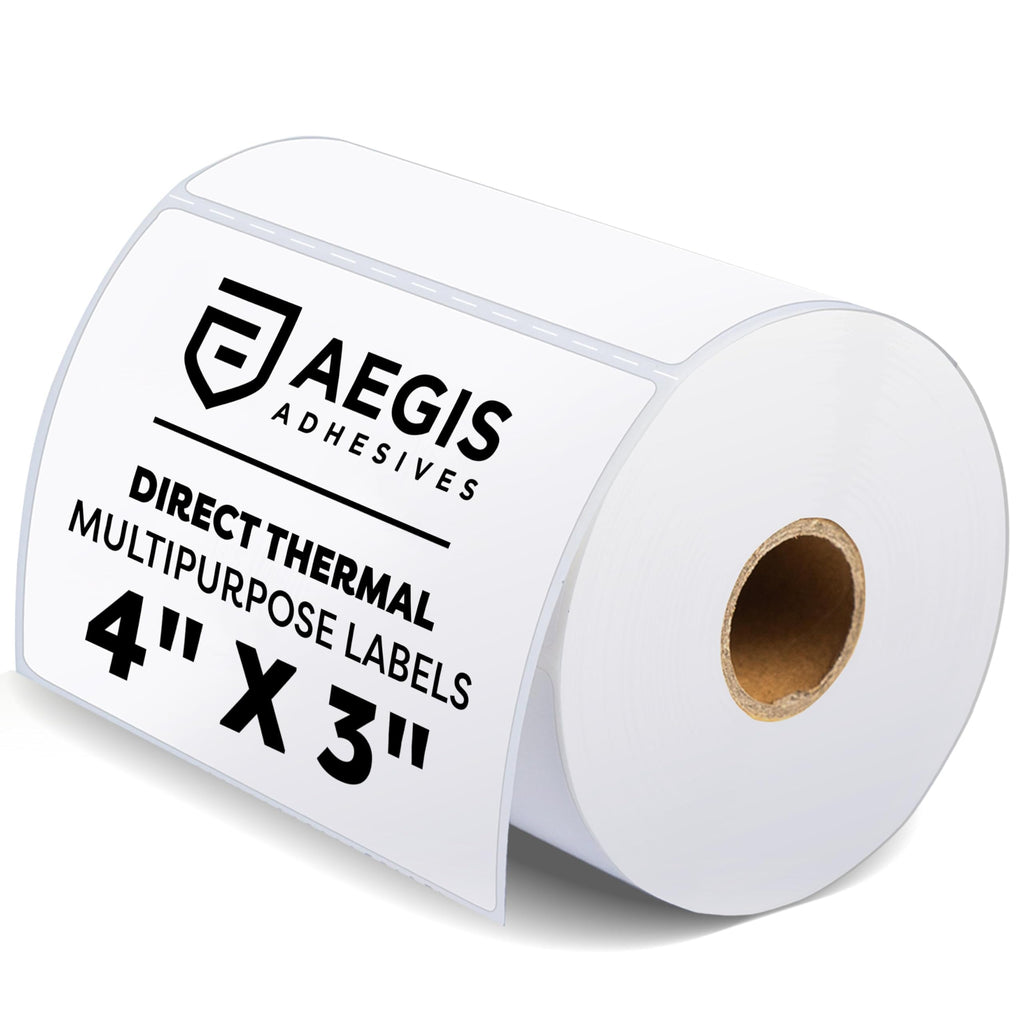 4" X 3" Direct Thermal Labels (500 Count, 1 Roll) 4" X 3"