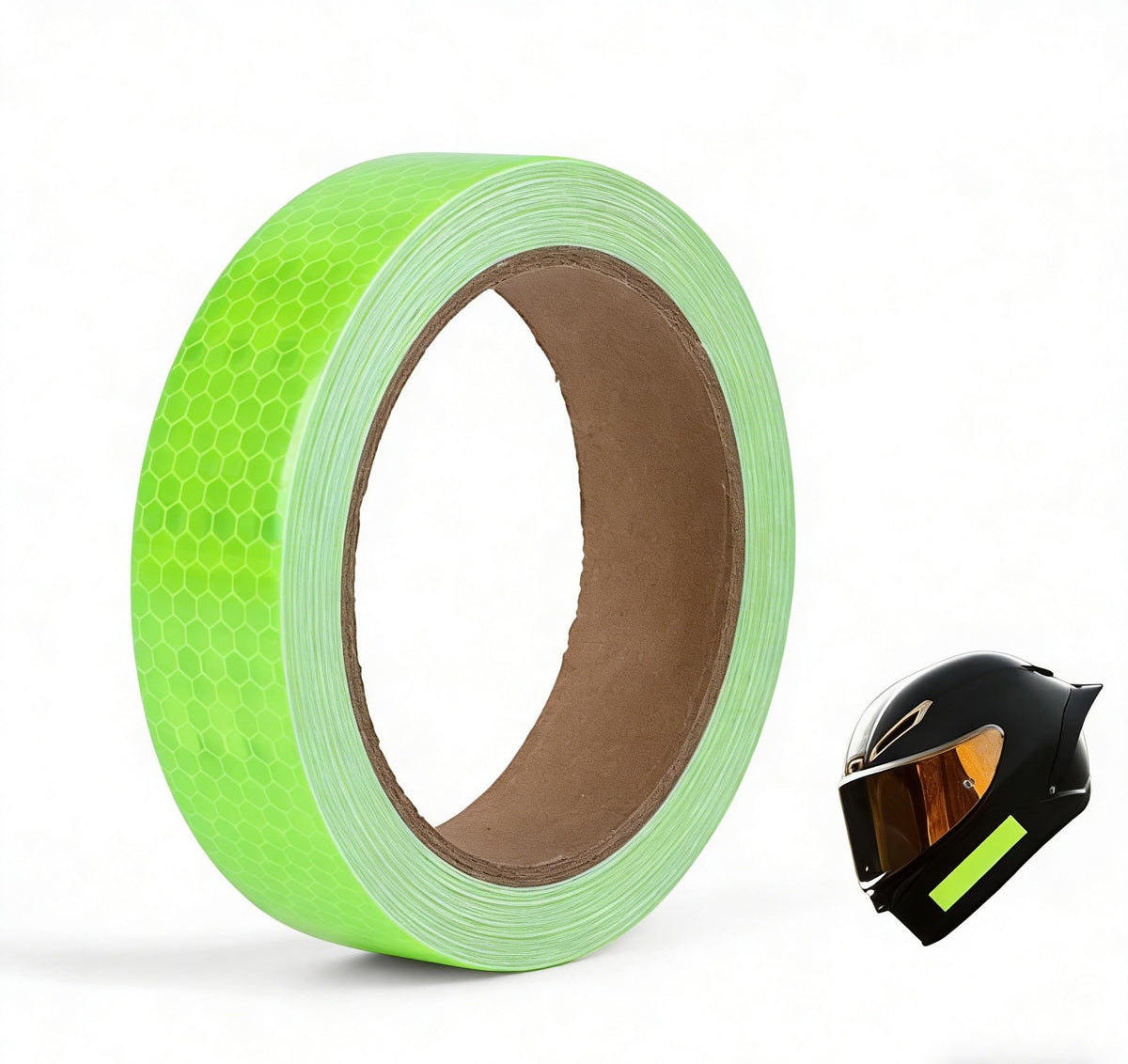 Reflective Tape, 1 Inch X 30 Ft, Fluorescent Green 1" x 30ft