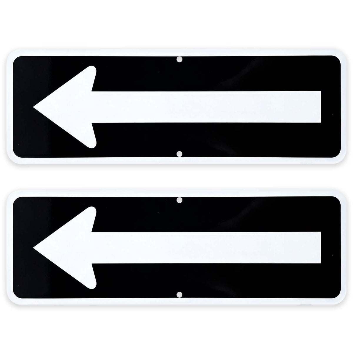 2 Pack Left Right Arrow Signs,Reflective Aluminum Directional Sign